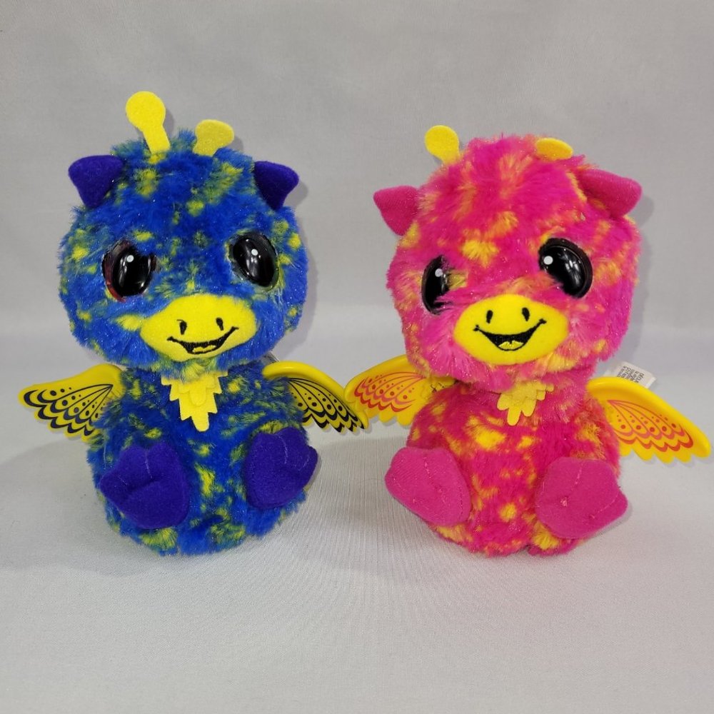 Hatchimals Giraven Set 2 Electronic Pet Tie Dye Plush Twin Pair